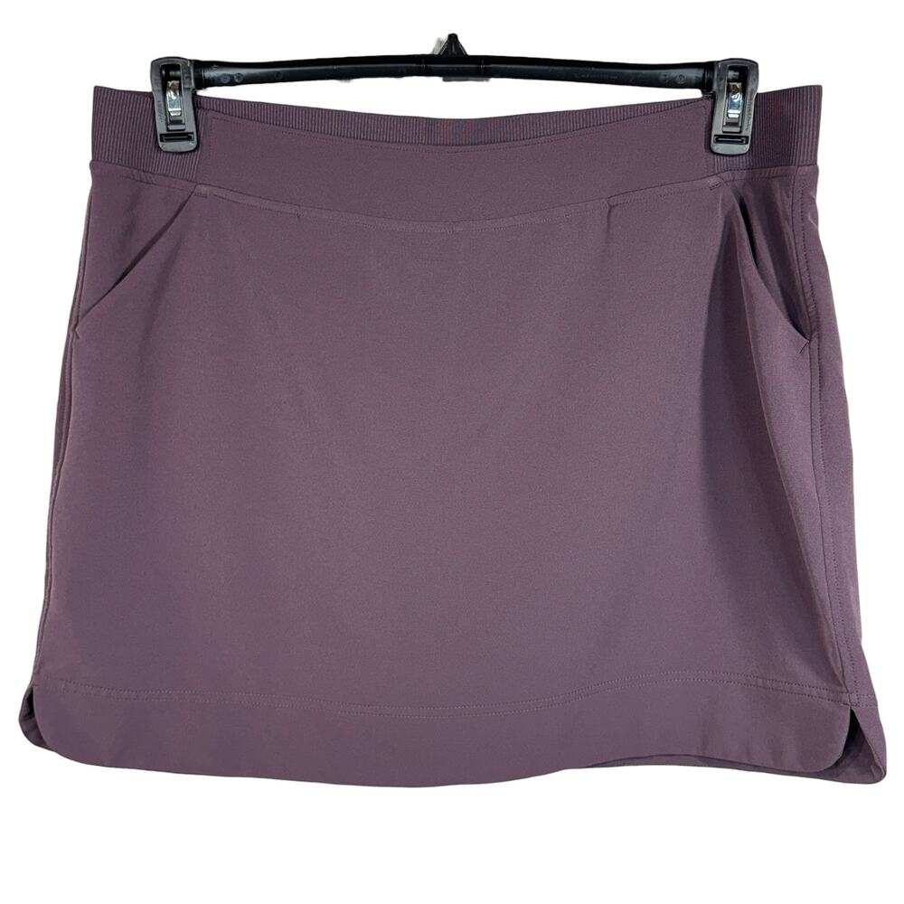 32 Degrees Cool X-Large Skort Attached Brief Stretch Elastic Waist Pocket Purple